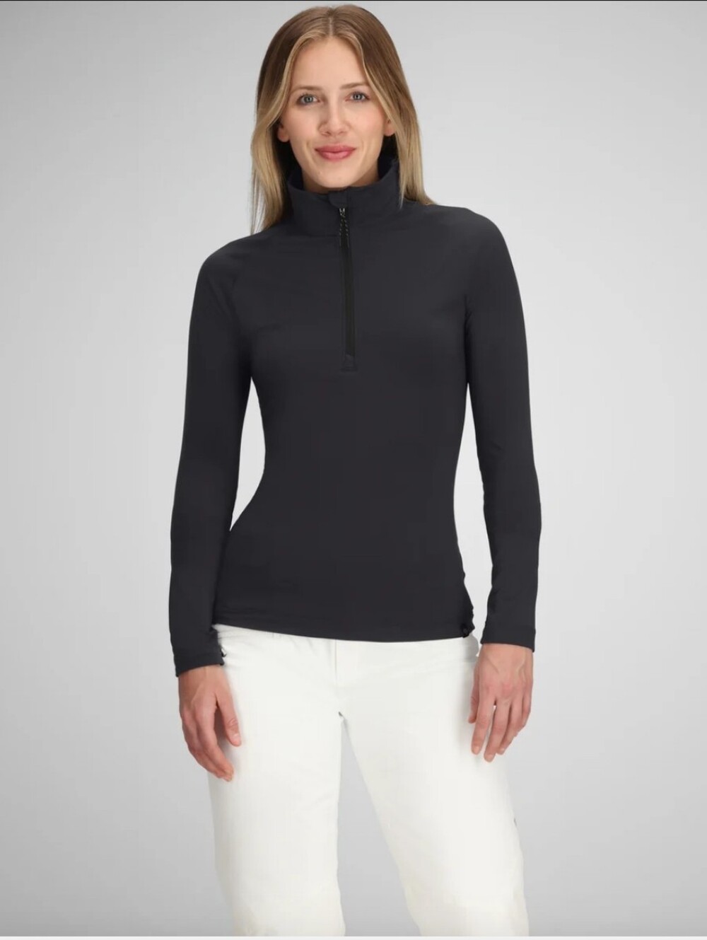 Obermeyer Black Quarter-Zip Base Layer